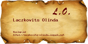 Laczkovits Olinda névjegykártya